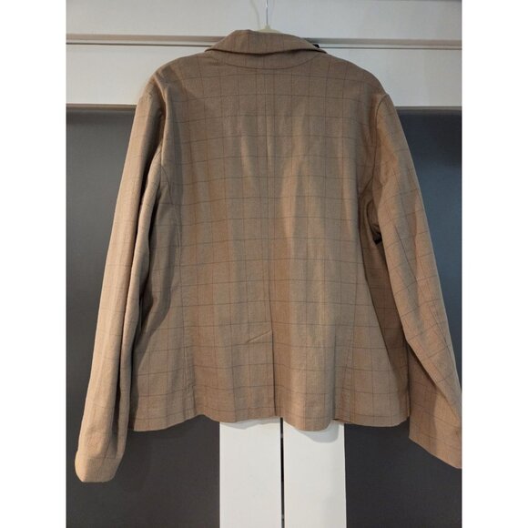 Eddie Bauer Windowpane Plaid Blazer Jacket Stretch Sz 2XL Pinstripe Sleeve - Picture 6 of 13